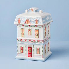 Lenox Holiday Village Christmas Cookie Jar