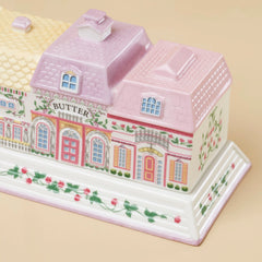 Lenox Spice Village Covered Butter Dish