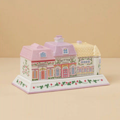 Lenox Spice Village Covered Butter Dish