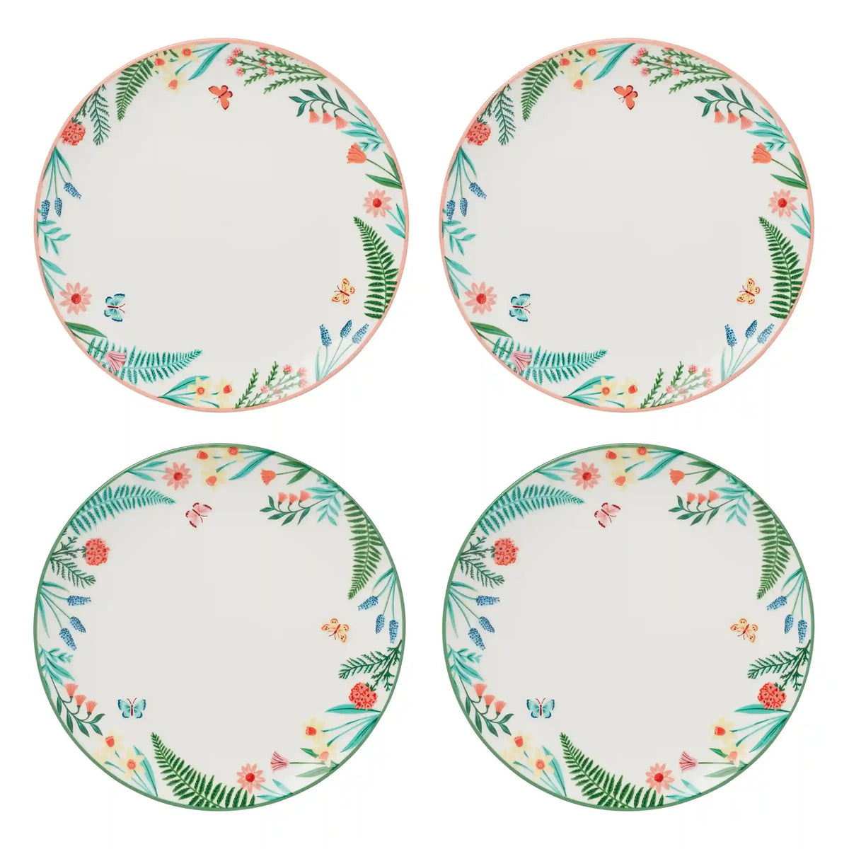 First Blooms Accent Plates, Set of 4