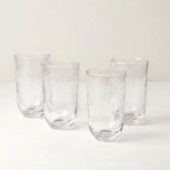 Homespun Clear Tall Tumbler - Set Of 4