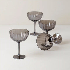 Curva Luxe Coupe Glasses, Set of 4