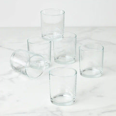24 Seven Clear Medium Tumblers, Set of 6