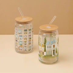 Lenox Spice Village Can Cooler Glasses, Set of 2