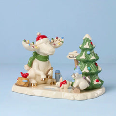 Marcel the Moose Fishing Figurine