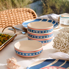 24 Seven Melamine Aweigh We Go 24-Piece Dinnerware Set