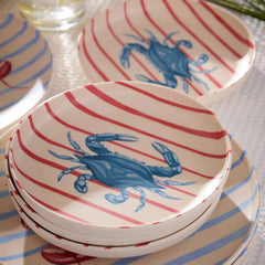24 Seven Melamine, Wharfside 12-Piece Dinnerware Set