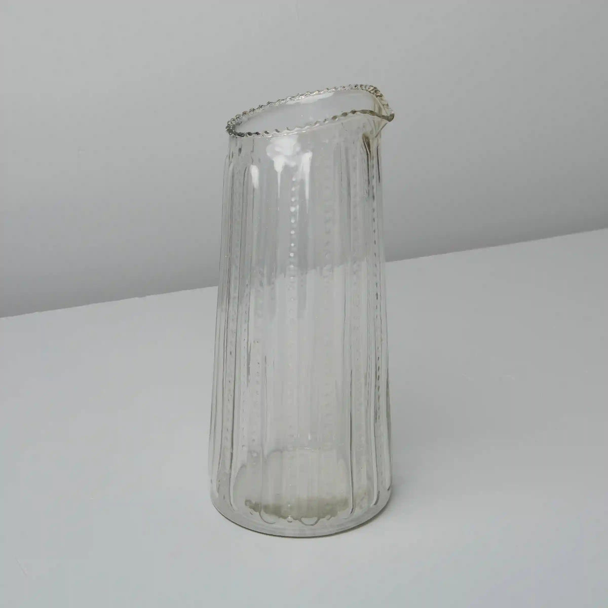 Ruffle Glass Lines Carafe