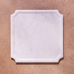 White Marble Framed Square Board