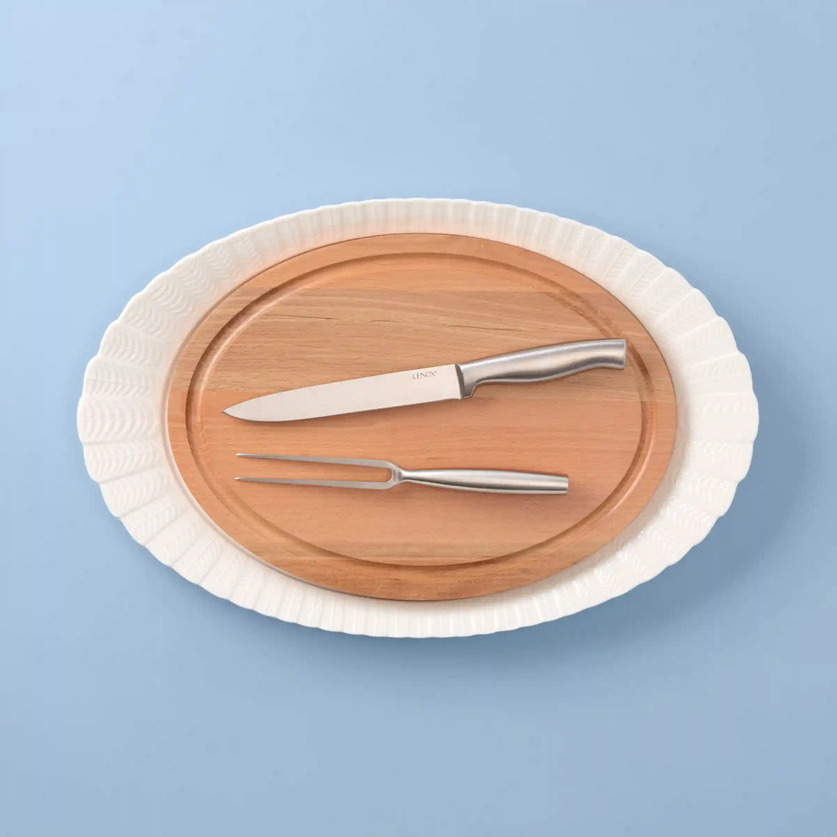 Harvest 4-Piece Turkey Platter & Carving Set
