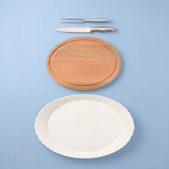 Harvest 4-Piece Turkey Platter & Carving Set
