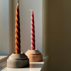 Hoff Raw Grey Candleholder
