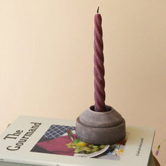 Hoff Raw Grey Candleholder