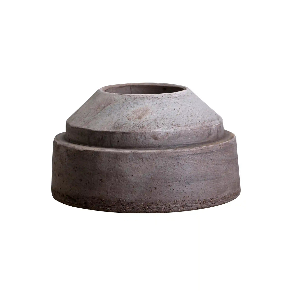 Hoff Raw Grey Candleholder
