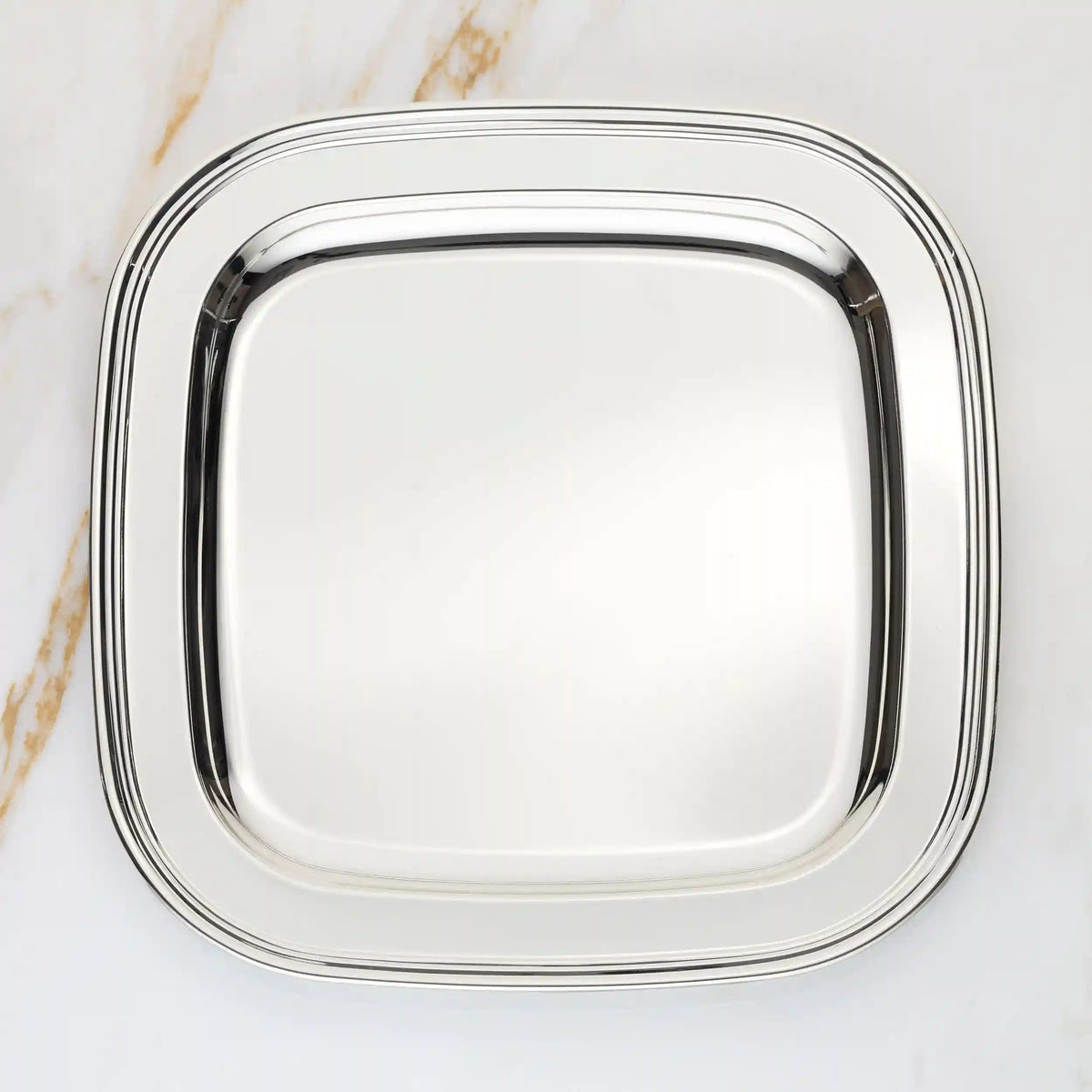 Derby Silverplate Square Tray