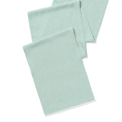 French Perle Solid Ice Blue 14x90 Table Runner