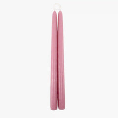 Dripless Vintage Rose 12 Taper Candles, Set of 2