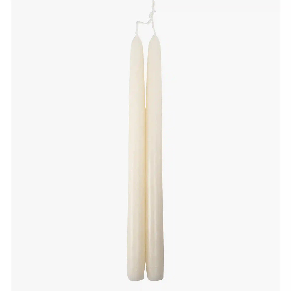 Dripless White 12 Taper Candles, Set of 2