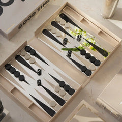 The Art Of Backgammon Mirror Board Game