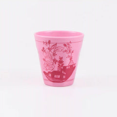 Pink Vintage Botanical Reusable Cups, Set of 4