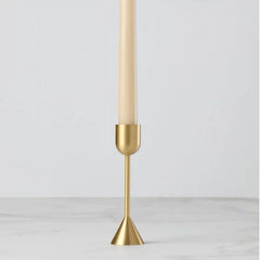 Light Gold Tall Taper Candle Holder