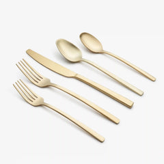 Beacon Gold Satin 20-Piece Flatware Set
