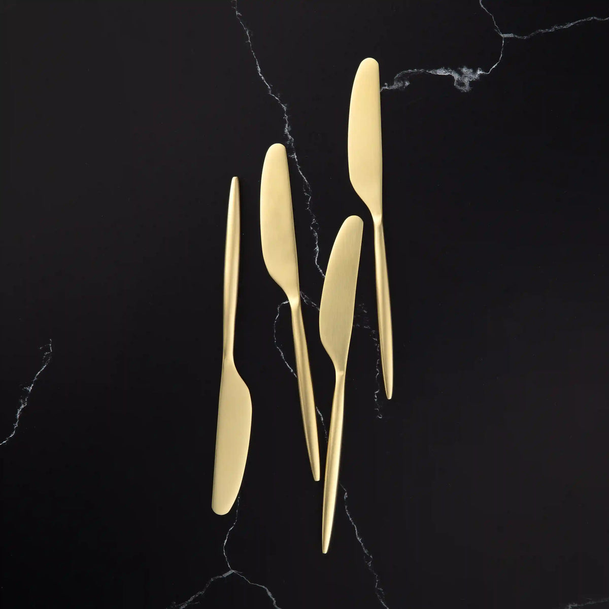 Gaze Champagne Satin Spreaders, Set of 4