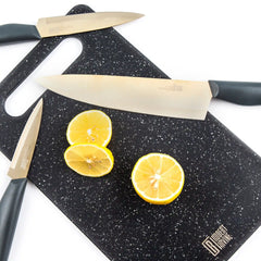 10-Piece Cutlery Set in Grey and Champagne