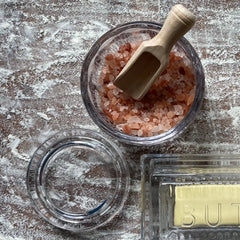 Glass Salt Pot with Scoop