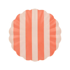 Stripey Assorted Bamboo Small Plates, Set of 6
