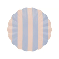 Stripey Assorted Bamboo Small Plates, Set of 6