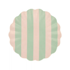 Stripey Assorted Bamboo Small Plates, Set of 6
