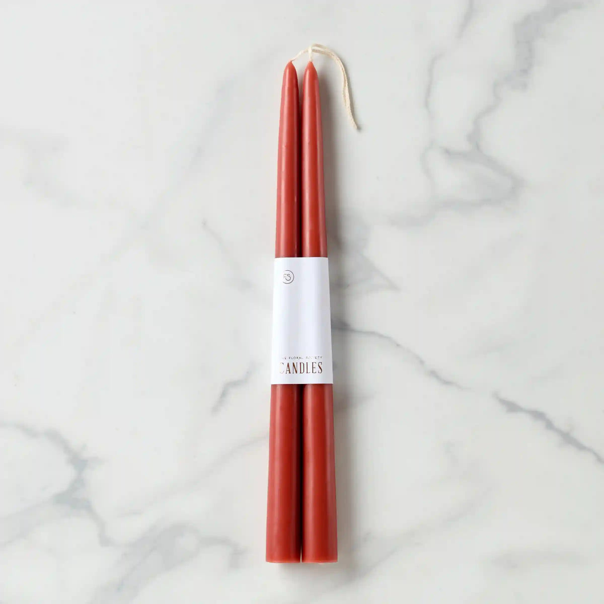Dipped Clay 12 Taper Candle, Set of 2