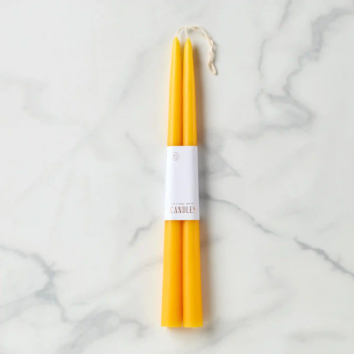 Dipped Saffron12 Taper Candle, Set of 2