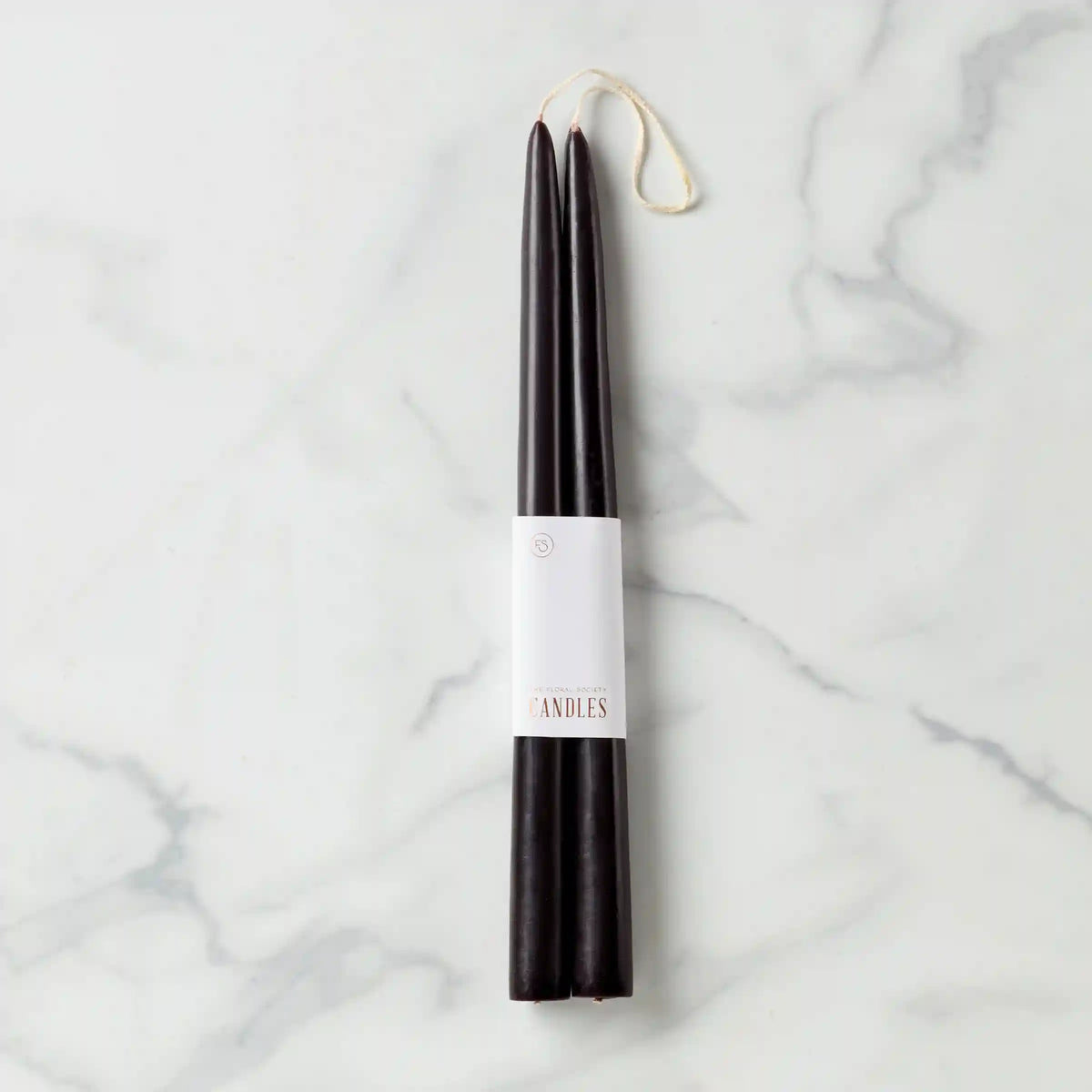 Dipped Smoke 12 Taper Candle, Set of 2