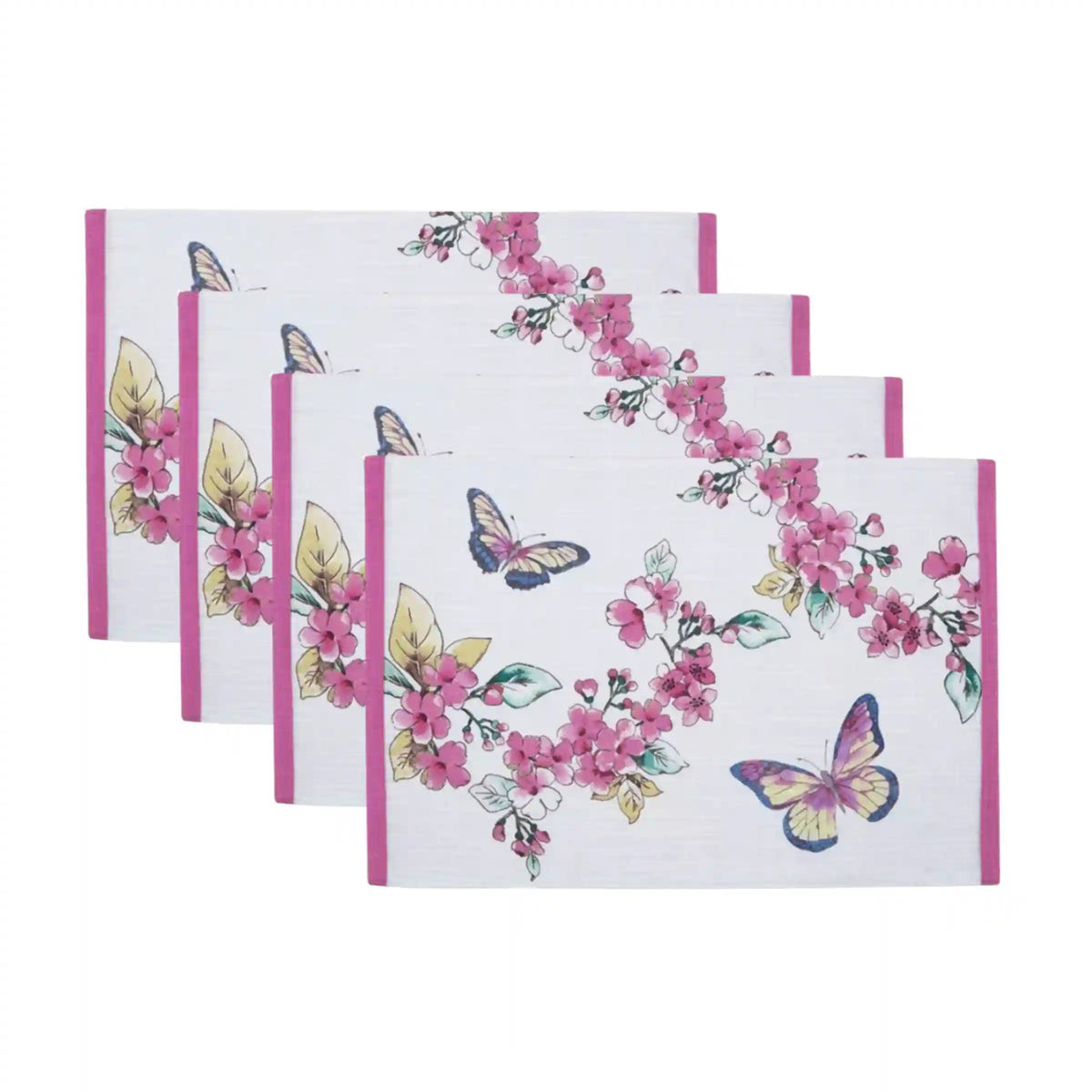 Butterfly Meadow Floral Placemats, Set of 4