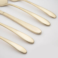 Poet Champagne Satin 20-Piece Flatware Set