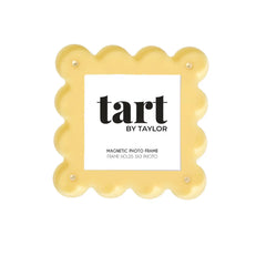 Mini Butter Yellow Scalloped Acrylic Photo Frame